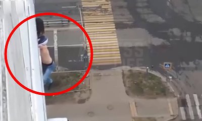 Mężczyzna spadł z trzeciego piętra. Policja ukarze go za... opuszczenie domu