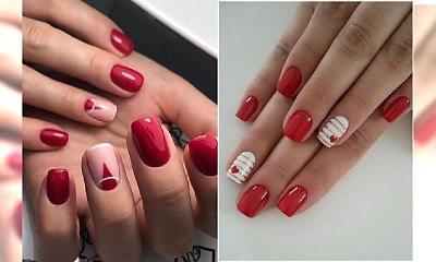 Czerwone paznokcie - 24 pomysły na elegancki, czerwony manicure [GALERIA]
