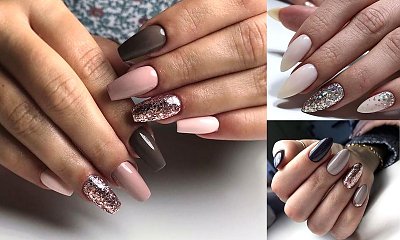 Manicure z dodatkiem brokatu - galeria rewelacyjnych stylizacji