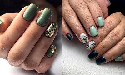 Zielony manicure - 30 stylowych propozycji
