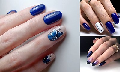 Granatowy manicure - 21 gustownych stylizacji