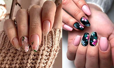 Kwiatowy manicure - galeria najlepszych stylizacji z sieci