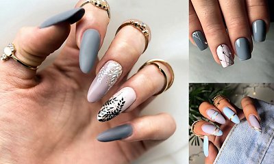 Ponadczasowy szary manicure - 25 pomysłowych stylizacji
