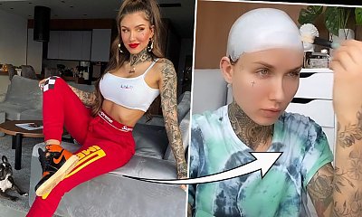 Deynn znów rozbiła bank makijażem. Namalowała na twarzy... mięśnie." Arcydzieło!" Jak ona to robi?