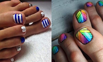 Pedicure na lato - 24 pomysły na stylowe paznokcie [GALERIA]