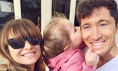 Robert Lewandowski pochwalił się samochodem za 1,5 mln, ale to mała Klara skradła serca fanów