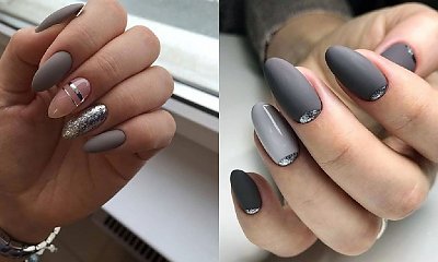 Szary manicure - 23 pomysły na szare paznokcie [GALERIA 2020]