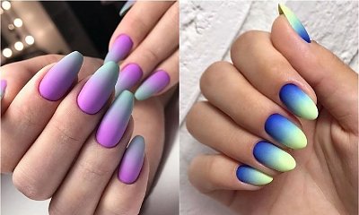 Kolorowe paznokcie ombre - oryginalny pomysł na manicure