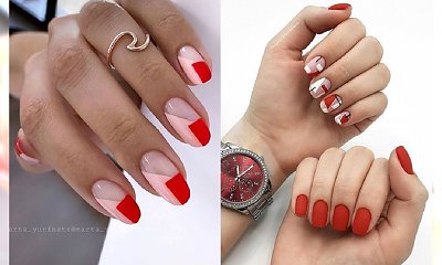 Czerwone paznokcie - 20 pomysłów na czerwony manicure w różnych wydaniach