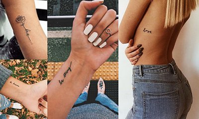 Tatuaże napisy - 16 najciekawszych wzorów dla dziewczyn