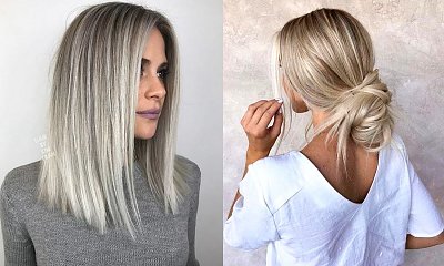 Popielaty blond - modna koloryzacja włosów na lato 2020