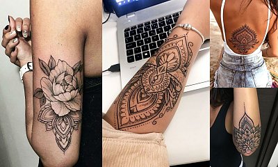 Tatuaże mandala - 16 dziewczęcych wzorów