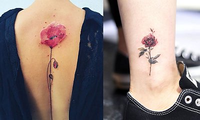 Tatuaże kwiaty - galeria przepięknych wzorów