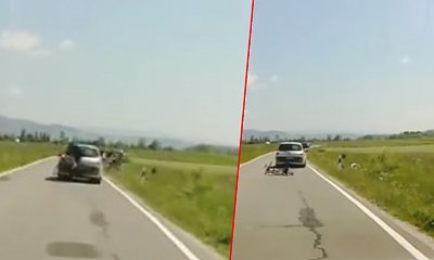 18-letni kierowca wymierzył "karę" rowerzystom pod Tatrami. Wstrząsające nagranie obiegło sieć