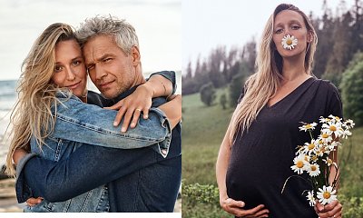 Żona Michała Żebrowskiego w zaawansowanej ciąży w bikini! Mąż zrobił jej...peeling stóp!