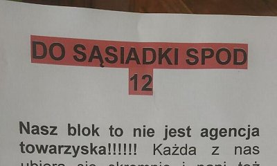 Sąsiadki zaatakowały Sylwię, pisząc list i wywieszając go w klatce. "Upokorzyły mnie publicznie!"