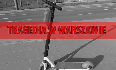 Warszawa: śmiertelny wypadek na elektrycznej hulajnodze. Jechała nią 23-latka z 26-latkiem