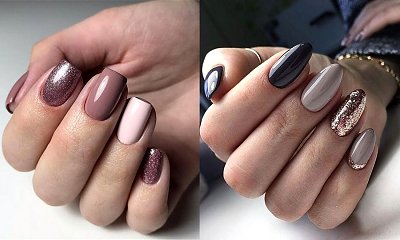Manicure z dodatkiem brokatu - 20 rewelacyjnych stylizacji