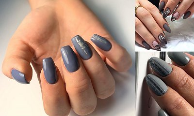 20 pomysłów na szary manicure w stylowych odsłonach [GALERIA]