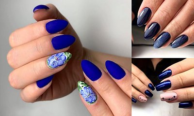 Granatowy manicure - 25 najciekawszych propozycji z sieci