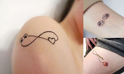 17 ciekawych pomysłów na kobiecy tatuaż z symbolem nieskończoności [GALERIA]