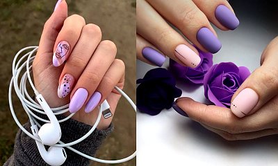 Fioletowy manicure na jesień - kilkanaście najciekawszych inspiracji
