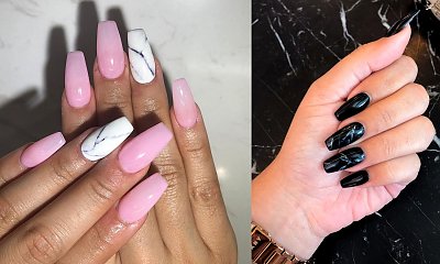 Marmurkowy manicure - 15 stylizacji w pięknych wariantach kolorystycznych