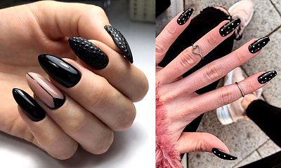 21 przepięknych pomysłów na czarny manicure! [galeria]