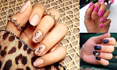Jesienny manicure dla krótkich paznokci - 16 najlepszych stylizacji