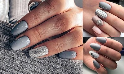 Ponadczasowy szary manicure - 16 rewelacyjnych stylizacji
