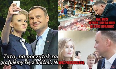 Kinga Duda doradczynią społeczną swojego taty. Internauci tworzą MEMY!