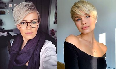 Krótkie fryzury z grzywką na bok - 16 stylowych cięć