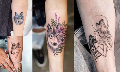 Tatuaż z motywem wilka - kilkanaście ultrakobiecych pomysłów