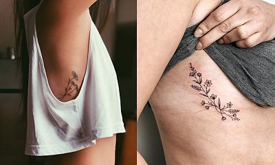 Tatuaż na żebrach - kilkanaście ciekawych projektów dla dziewczyn