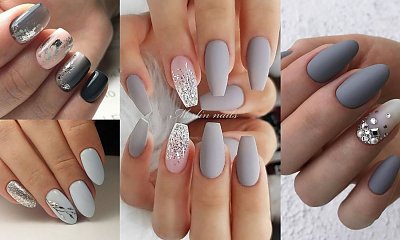 Szary manicure na jesień - top 16 rewelacyjnych zdobień
