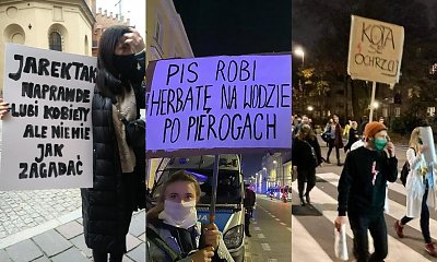 Strajk Kobiet trwa od czwartku. Oto najciekawsze hasła z transparentów