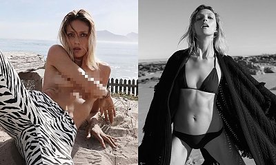Anja Rubik całkiem nago na nowej okładce "Vogue'a"! Zasłania łono tylko ręką