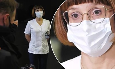Pierwsza zaszczepiona osoba w Polsce i jej reakcja: "Nie widać radości w moich oczach?"