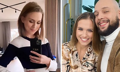 Agnieszka Kaczorowska pochwaliła się ciążowym brzuszkiem: "RośnieMY". Tancerka wygląda kwitnąco!