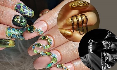 Spektakularny i efektowny manicure biżuteryjny!