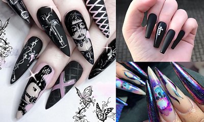 Szokujące gotyckie stylizacje paznokci
