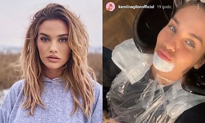 Karolina Gilon w nowej fryzurze! Pokazała się w bobie z grzywką i czarnych włosach. Szok!