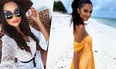 Klaudia El Dursi kusi w skąpym białym bikini. "Jesteś chodzącym ideałem! Cud natury!" - ktoś napisał
