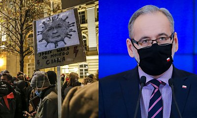 Adam Niedzielski winą za wzrost zachorowań na koronawirusa obarczył Strajk Kobiet: To jest szansa na eskalację pandemii
