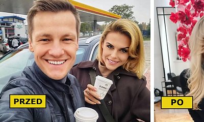 Żona Marcina Mroczka w długich blond włosach i grzywce! Marlena Muranowicz zaszalała z fryzurą!