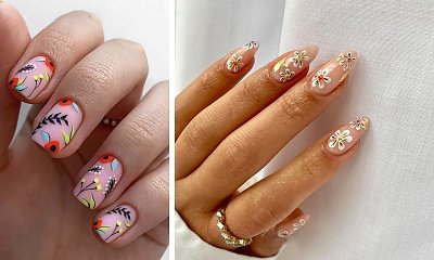 Paznokcie w kwiaty - wiosenne zdobienia manicure