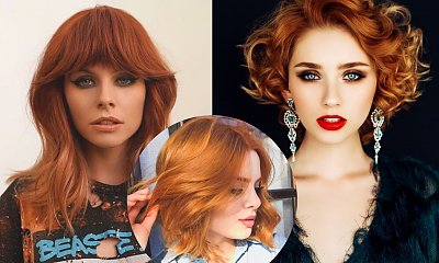 Dzień Rudych Osób - long bob, fale, curtain bangs na włosach w ognistym kolorze!