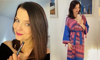 Joanna Jabłczyńska w krótkich włosach blond i z grzywką. W tym wydaniu trudno ją poznać
