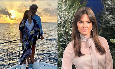Kinga Rusin w skąpym bikini na tle oceanu: "W Twoim wieku taki kaloryfer? Ale stanik to za ciasny" - komentują fani