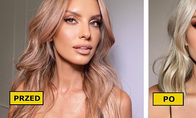 Dominika Grosicka w platynowym blondzie i long bobie! WOW! W takiej odsłonie wygląda zjawiskowo!
